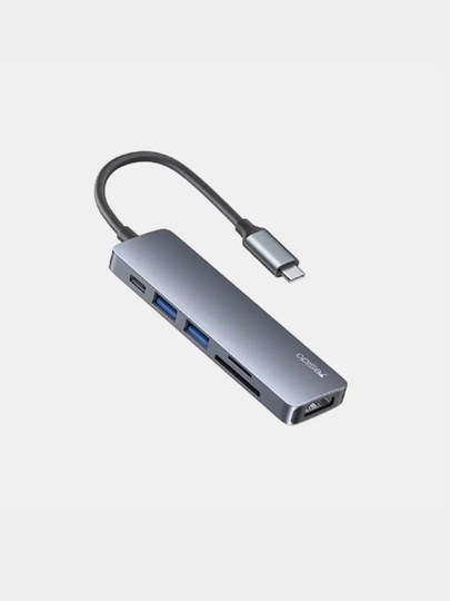Hub Yesido Hb11, USB-C to TF SD+USB3.02.0 PD