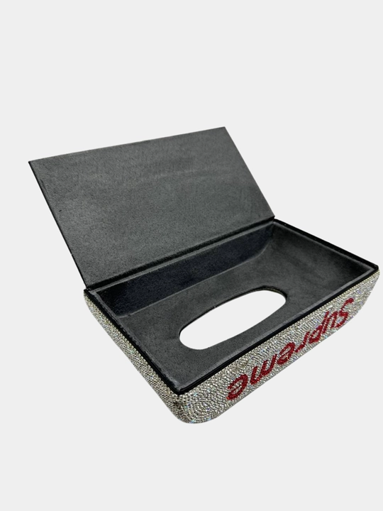 Салфетница для автомобиля, с блестящими стразами, подарок для женщин