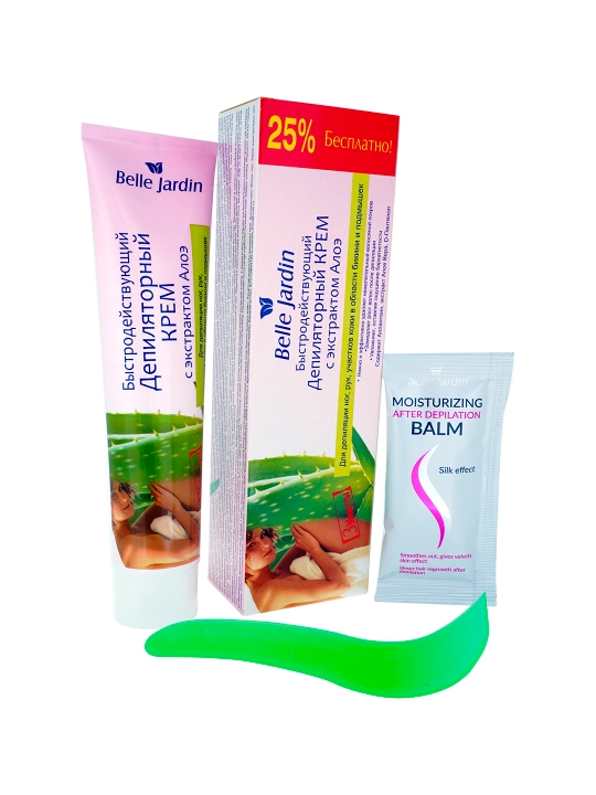 Aloe Vera ekstrakti bilan tez ta'sir qiluvchi depilatsiya kremi, 125ml