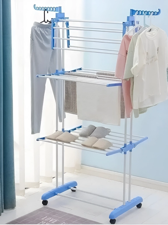 Ko‘p qavatli yig'iladiga kiyim quritgich, uy uchun, 40 kg gacha