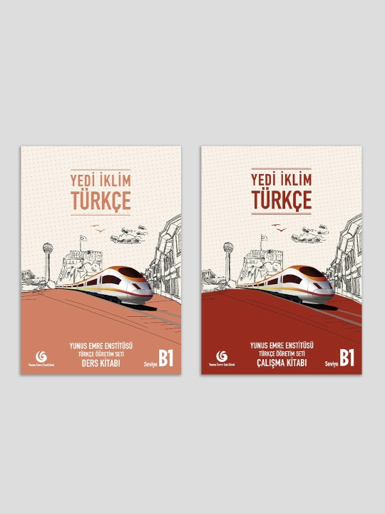 Yedi Iklim Turkce. A1, A2, B1, B2, C1. Mashq daftari va turk tilidagi darslik kitobi, A4
