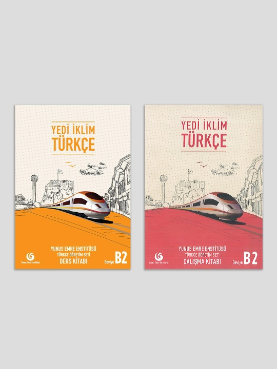 Yedi Iklim Turkce. A1, A2, B1, B2, C1. Mashq daftari va turk tilidagi darslik kitobi, A4