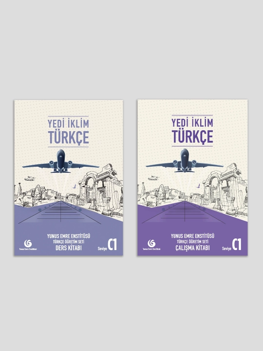 Yedi Iklim Turkce. A1, A2, B1, B2, C1. Mashq daftari va turk tilidagi darslik kitobi, A4