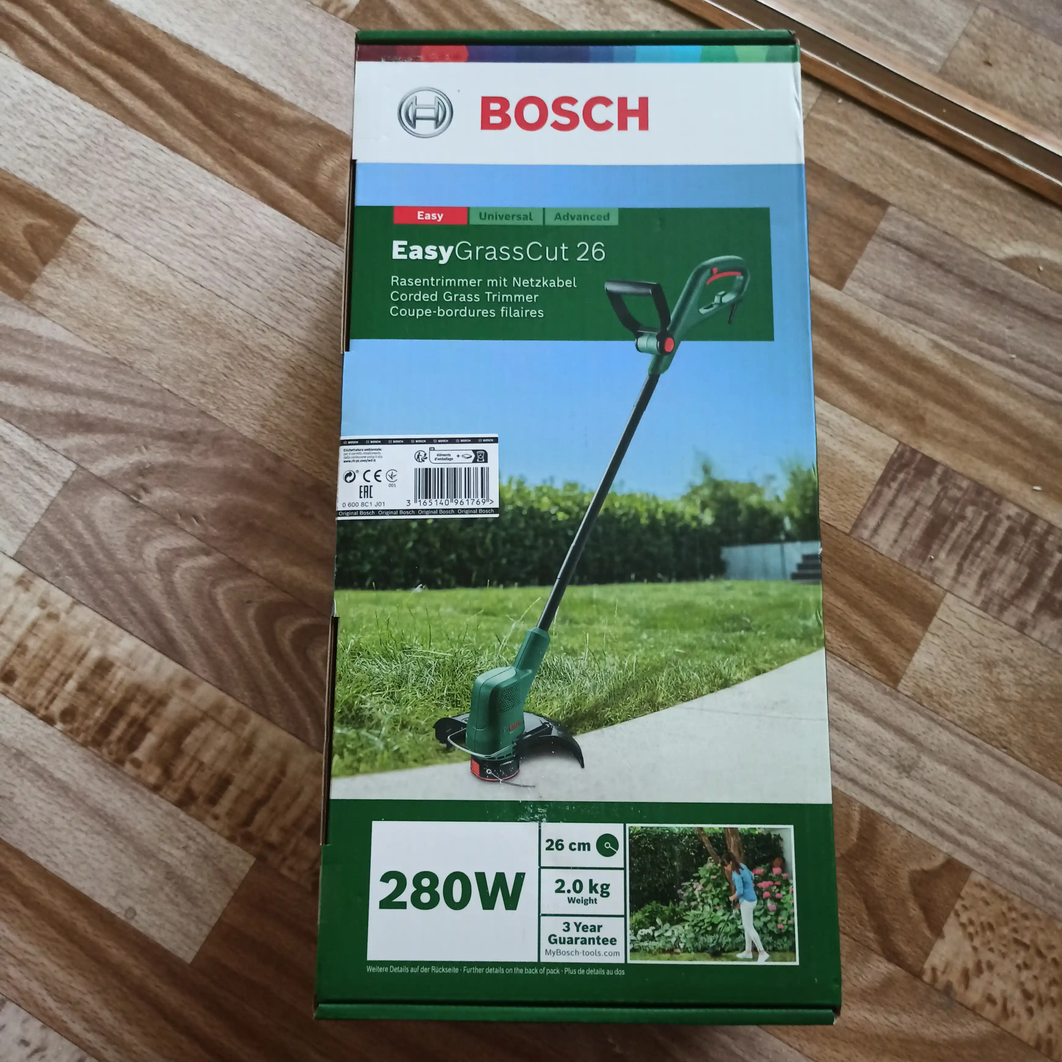 Триммер электрический Bosch EasyGrassCut 26, 280 Вт, 26 см, 2 кг