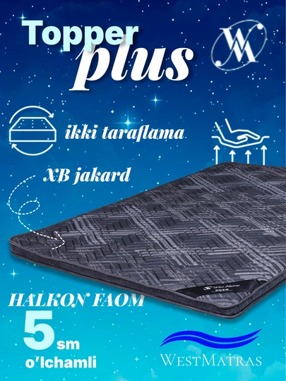 Topper Plus – современный топпер и хорошее решение для здорового сна — MATRASS-HIKL-HIKL39