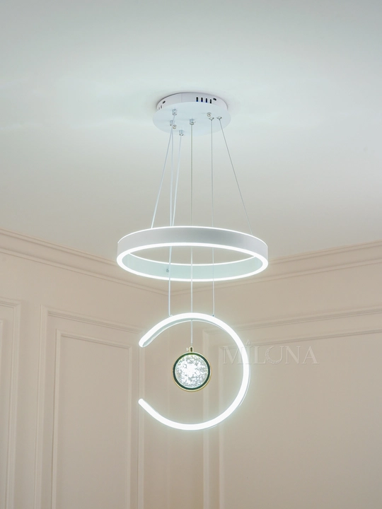 Lyustra Led, 3xil yoritish rejimli, balandligi sozlanadi, svetodiodli,bolalar xonasi uchun