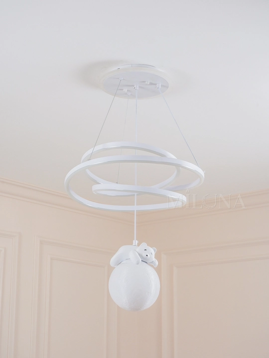 Lyustra Led, 3xil yoritish rejimli, balandligi sozlanadi, svetodiodli,bolalar xonasi uchun