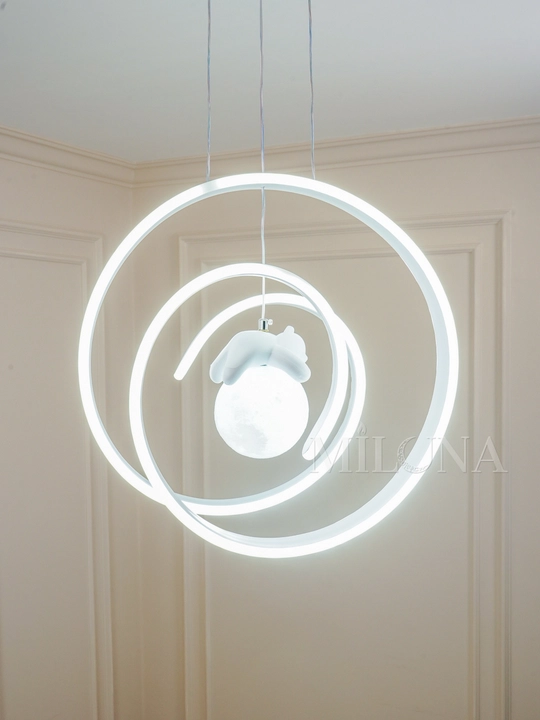 Lyustra Led, 3xil yoritish rejimli, balandligi sozlanadi, svetodiodli,bolalar xonasi uchun