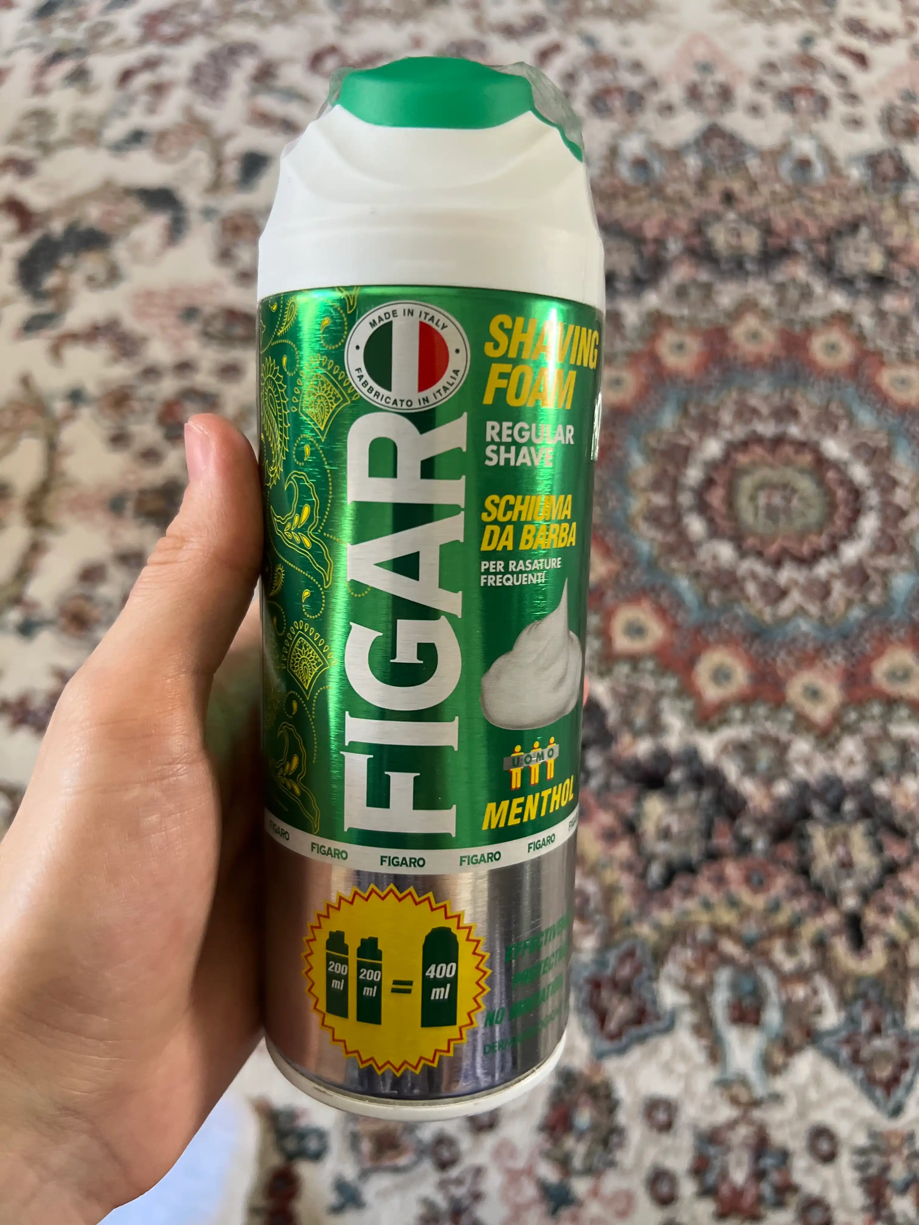Пена для бритья Figaro, с ментолом, 400 мл