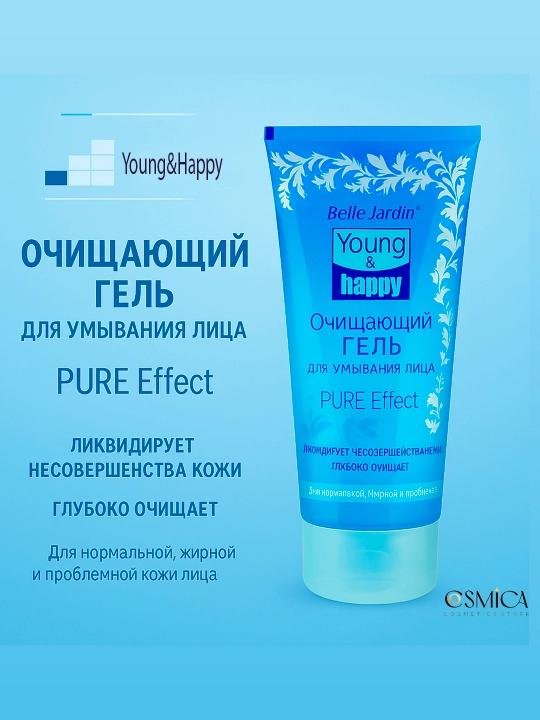 B/J Young&Happy Очищающий гель для умывания 200мл - 