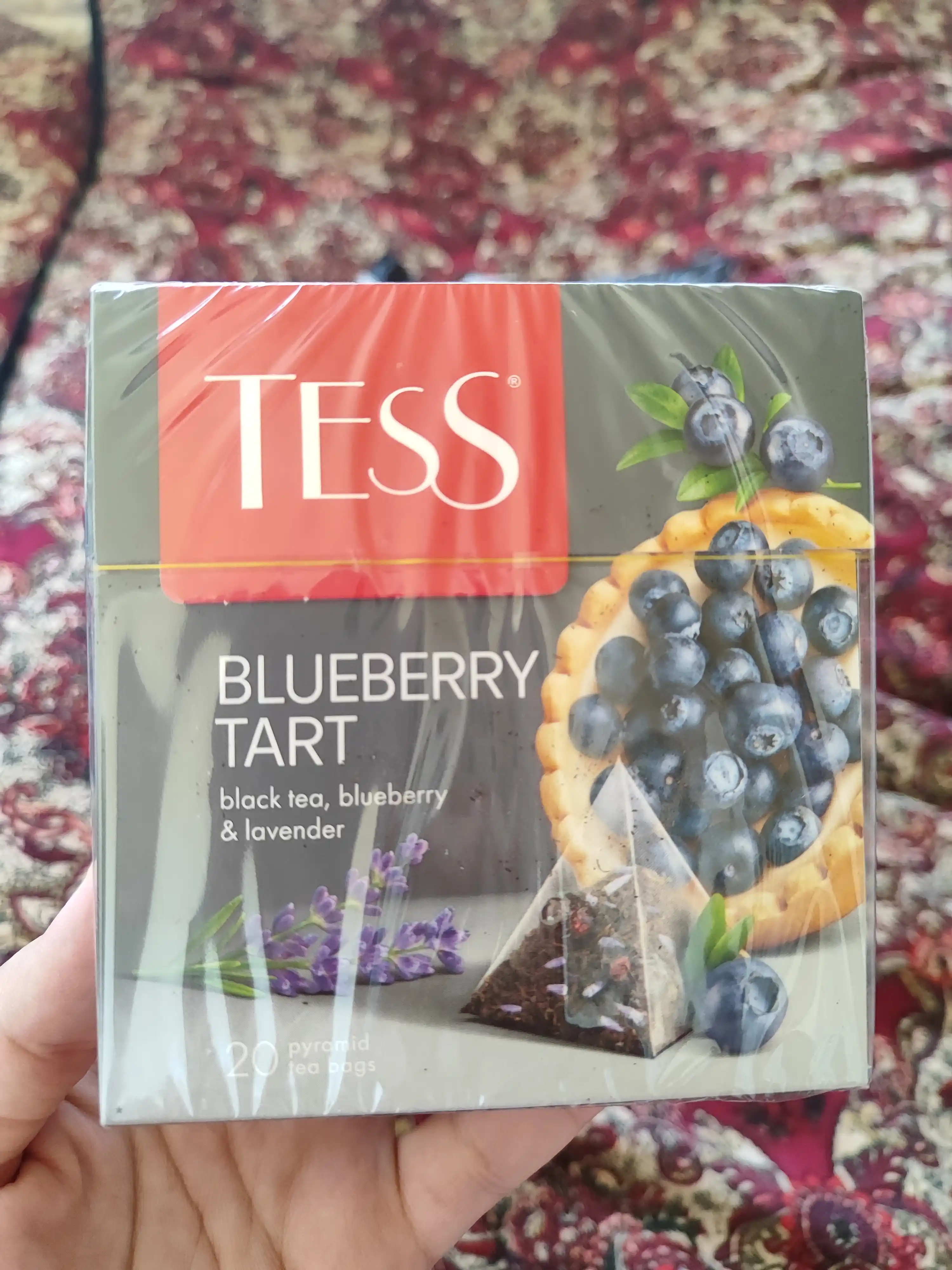 Чай черный Tess Blueberry Tart, в пирамидках, 1.8 г, 20 шт