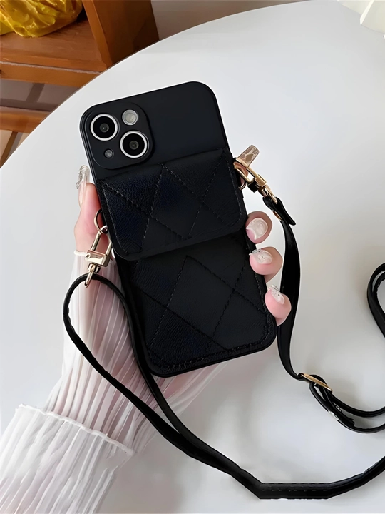 Telefon uchun cho'ntakli va tasmali g‘ilof-sumkacha