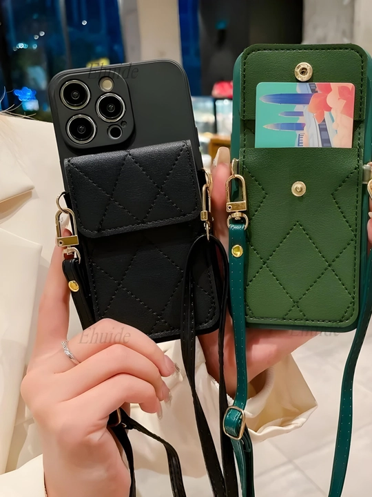Telefon uchun cho'ntakli va tasmali g‘ilof-sumkacha