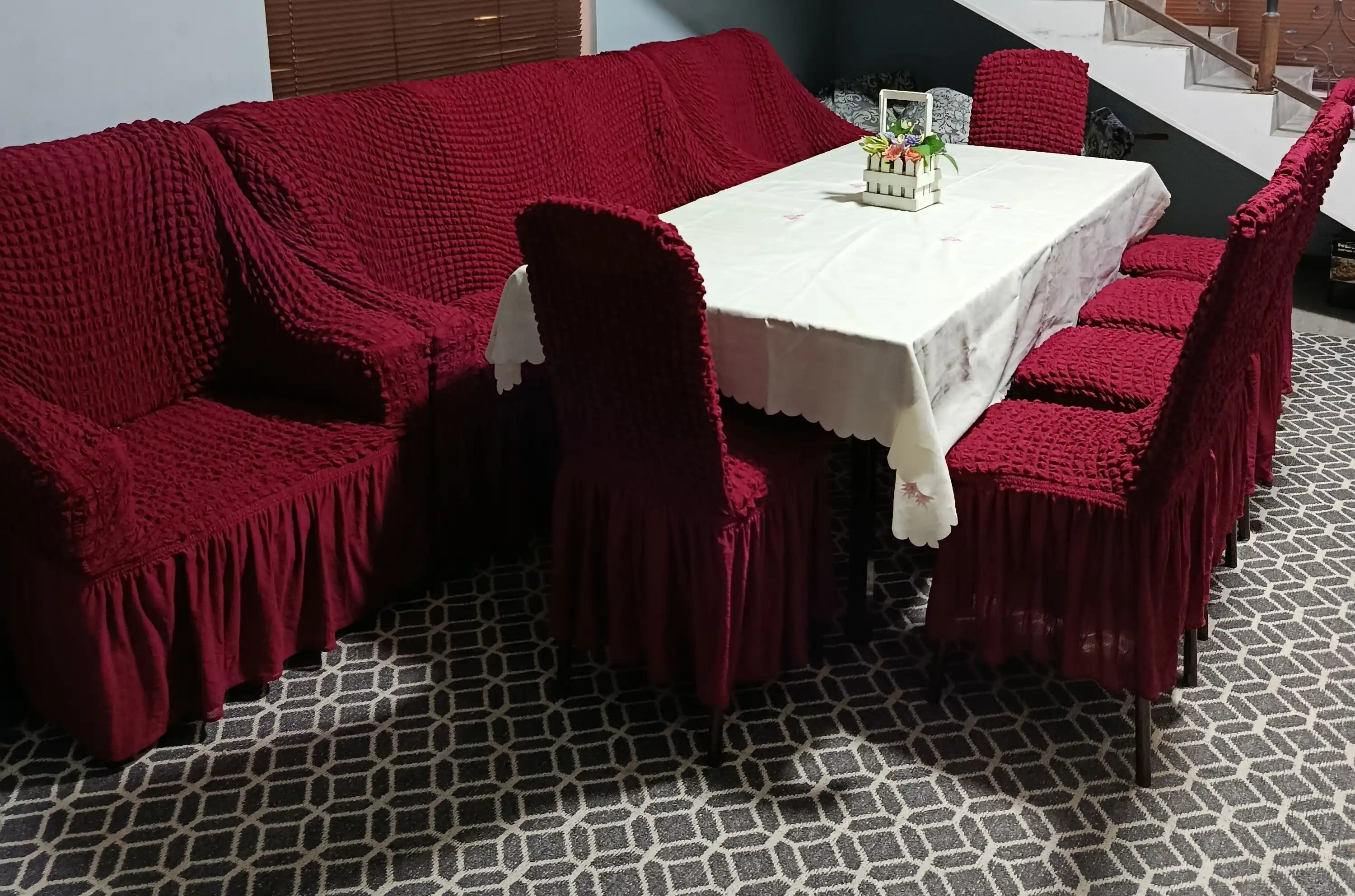 Divan va kreslolar uchun universal g‘ilof UniCase&Beauty