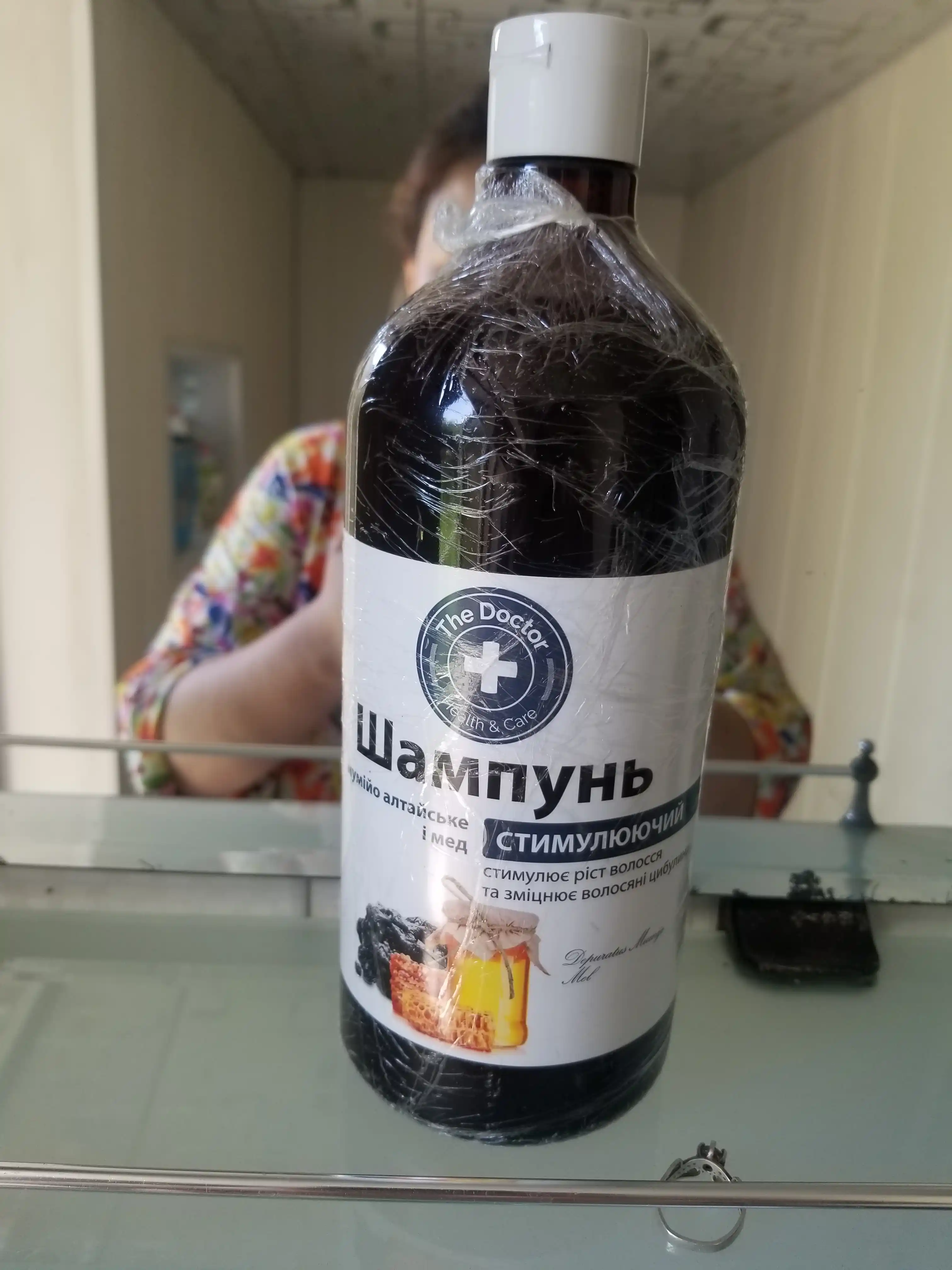 Шампунь для волос, мумие алтайское и мед, стимулирующий, Домашний Доктор, 1000 мл