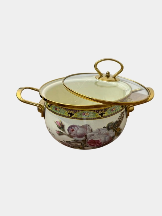 Emal qilingan sho'rva kostryulka, 18*11.5 sm - 2.0 litr, 28*17 sm - 8.0 litr