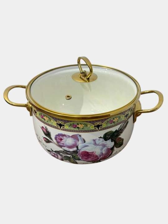 Emal qilingan sho'rva kostryulka, 18*11.5 sm - 2.0 litr, 28*17 sm - 8.0 litr
