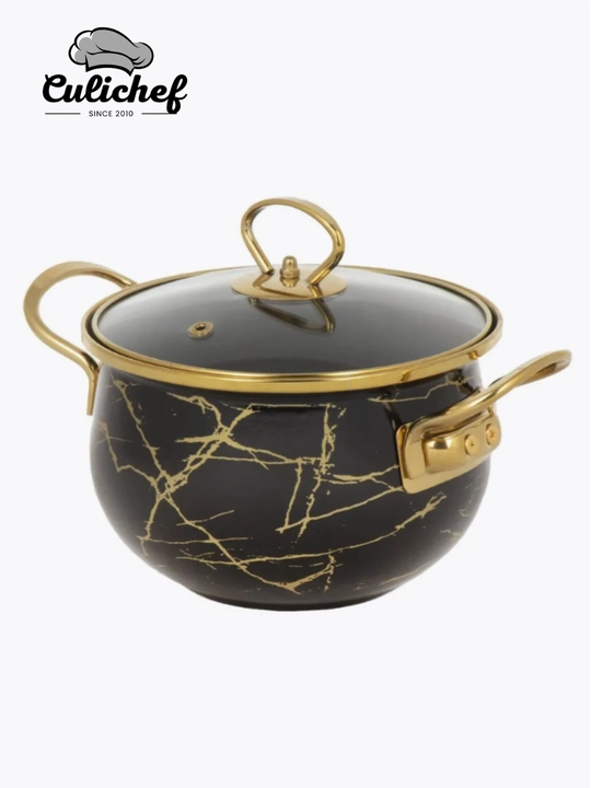 Emal qilingan sho'rva kostryulka, 18*11.5 sm - 2.0 litr, 28*17 sm - 8.0 litr