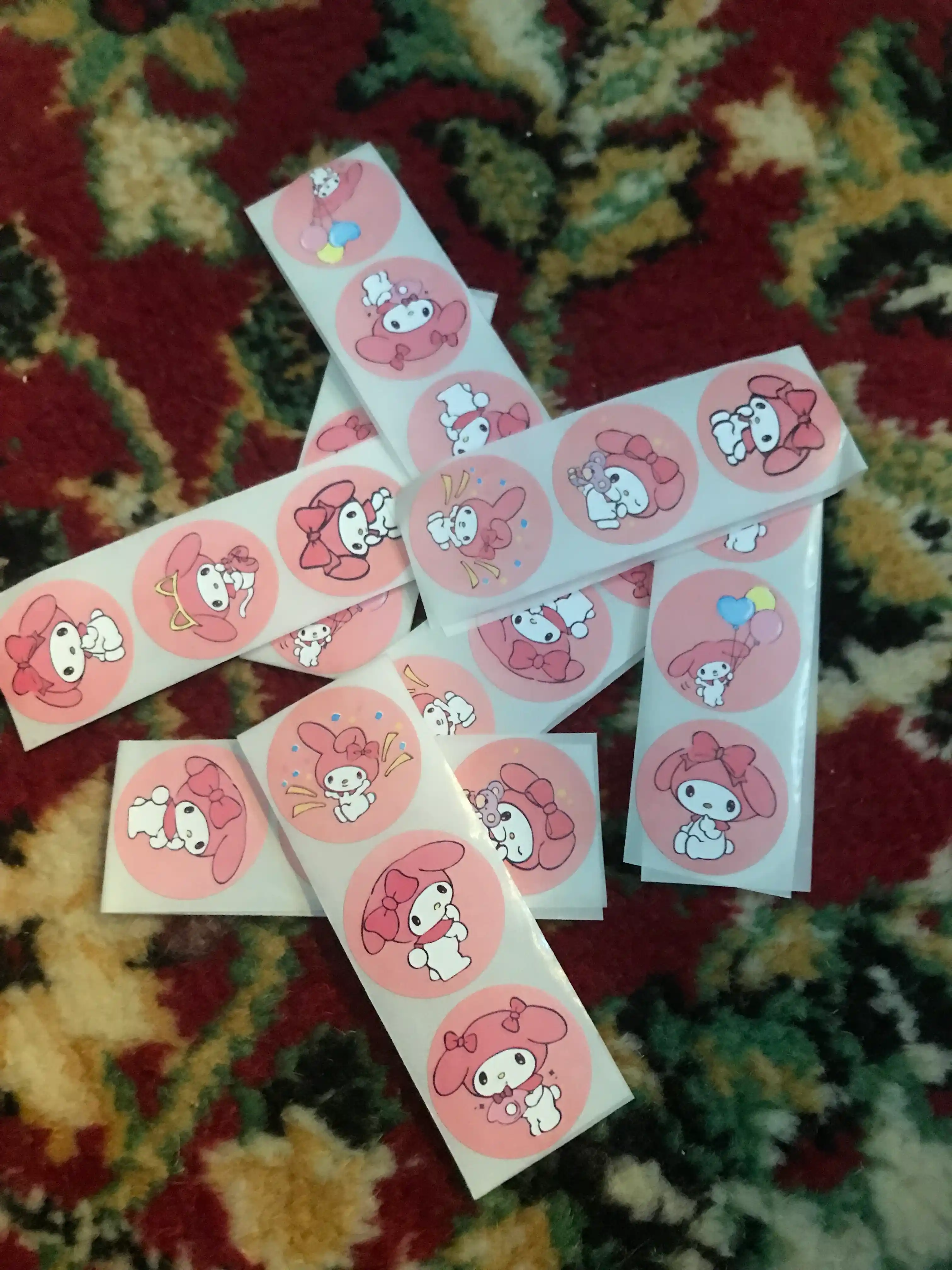 Kuromi, Kitty, Thank you stiker to'plami to'plamda, 50 dona