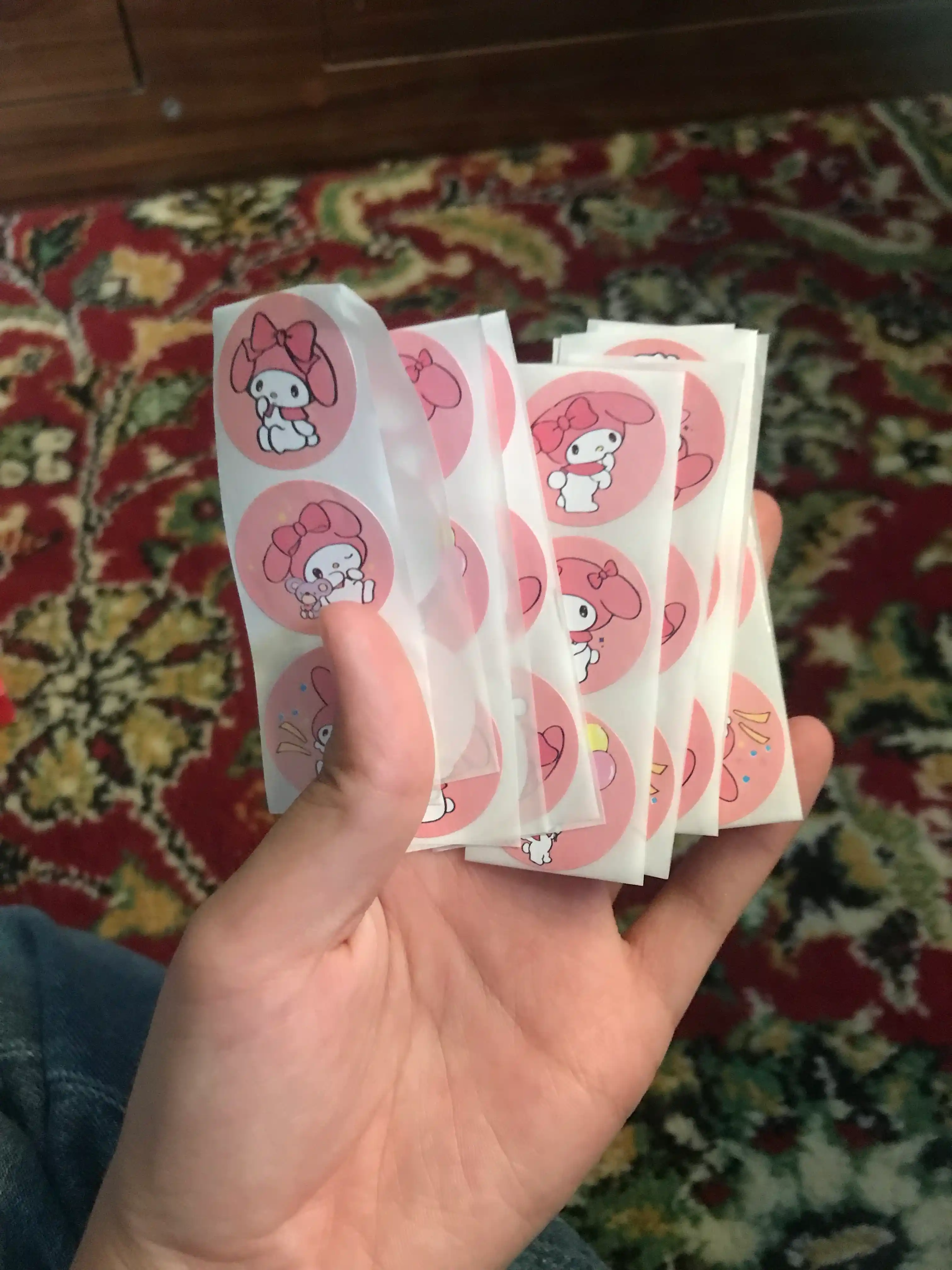 Kuromi, Kitty, Thank you stiker to'plami to'plamda, 50 dona