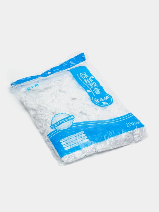 Oziq-ovqat uchun plastik oziq-ovqat sumkalari, idish-tovoq qopqog'i,elastik qopqoqlar, 100