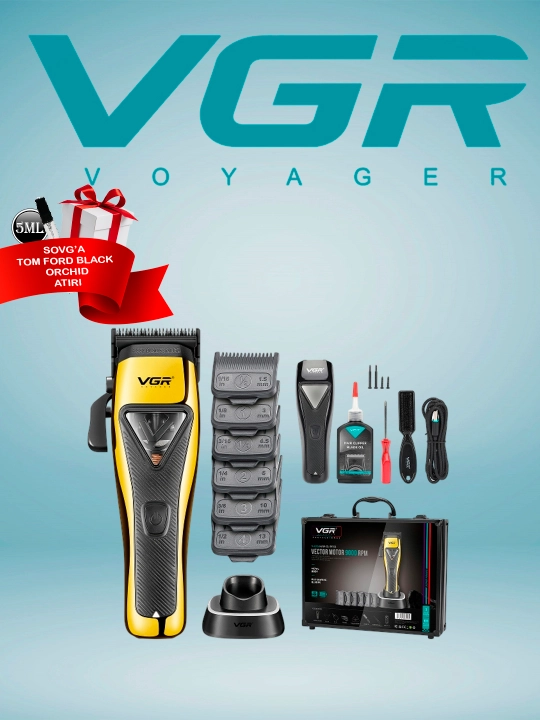 Триммер VGR V-015 для бороды и усов - 