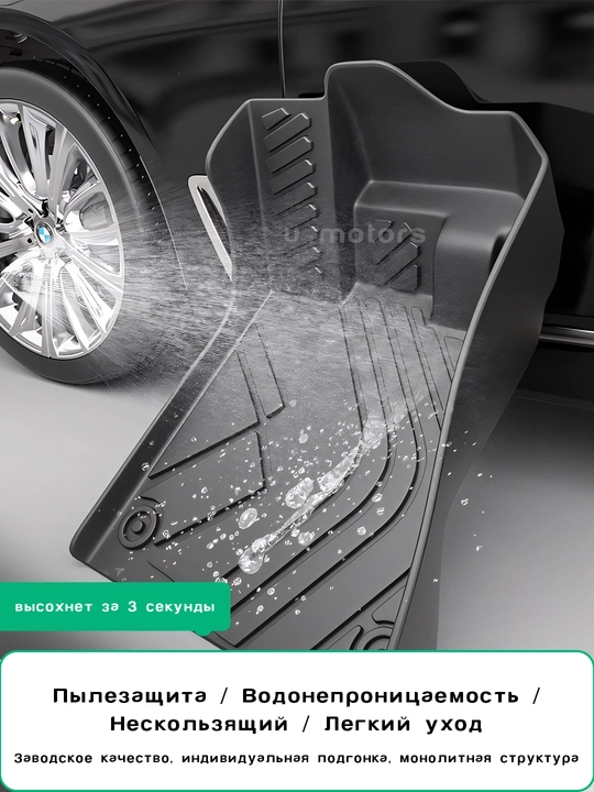 Полик в салон для автомобиля BYD Yuan Up/Song Pro DM-i/Chazor/Han L/Smart из ТПЭ
