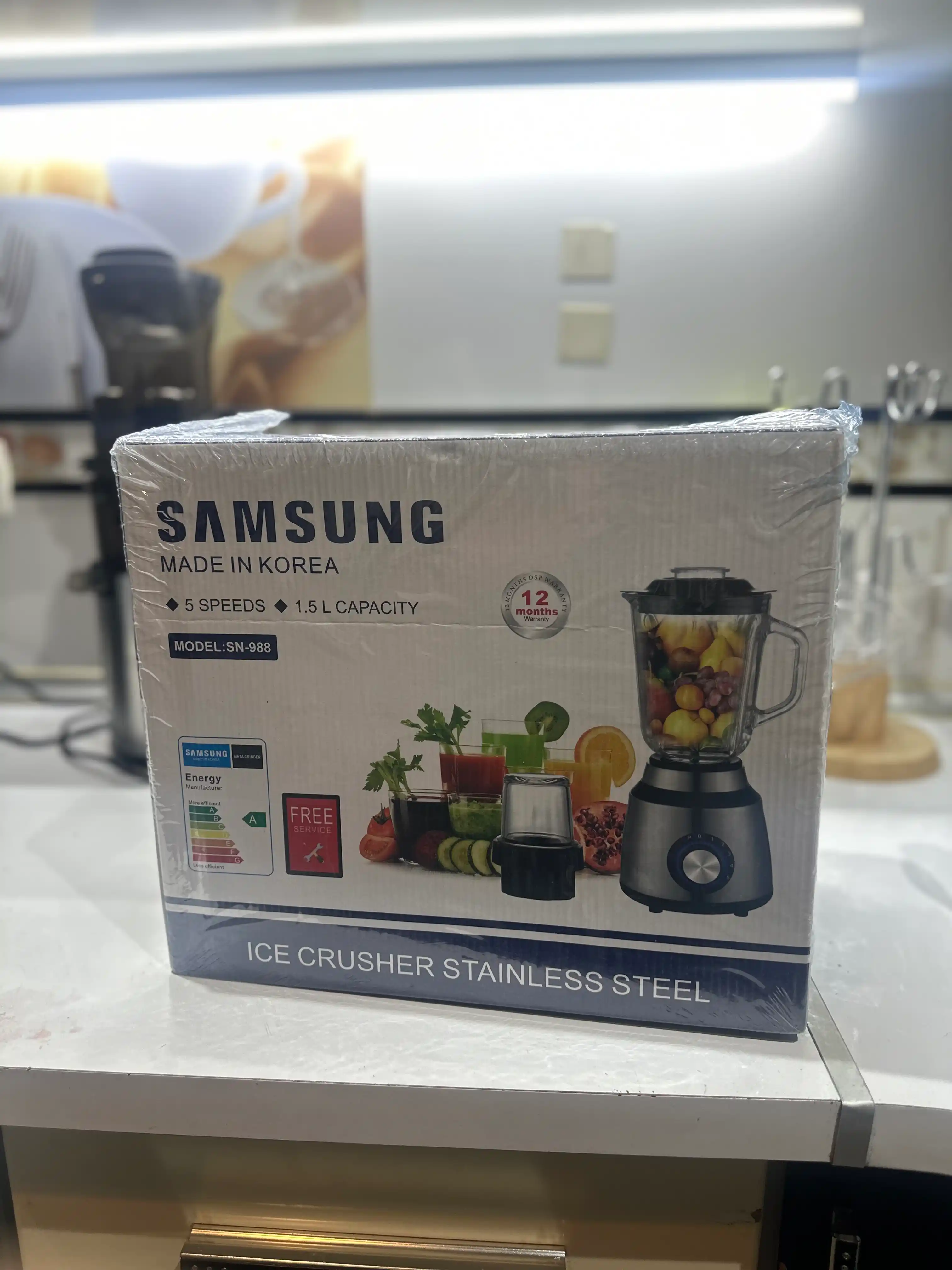 Blender maydalagich Samsung SN-988, 2 tasi 1 da, blendr
