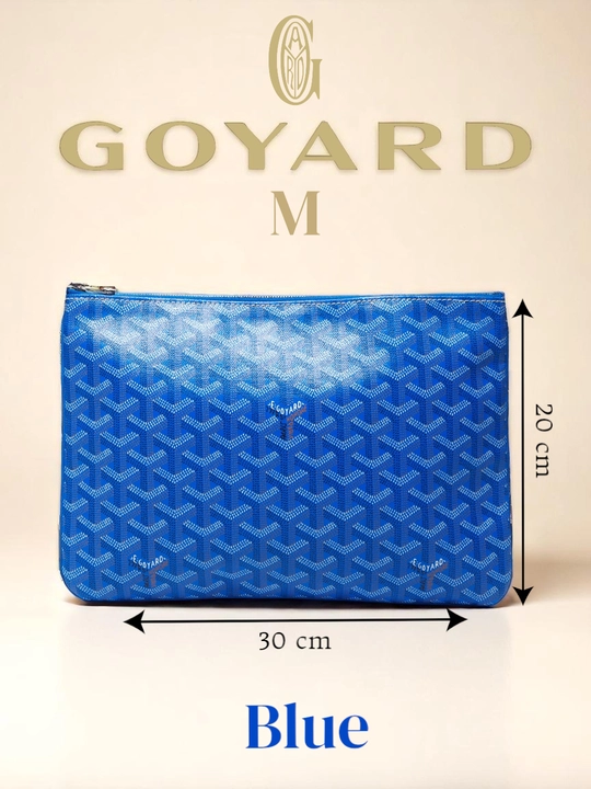 Мужская сумка дипломат Goyard, деловая барсетка, тёмно синий, черный, портфель гоярд для мужчин - 