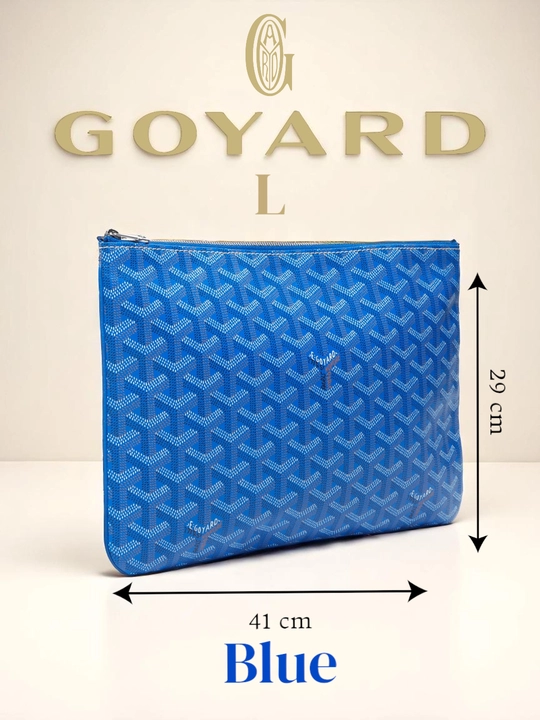 Мужская сумка дипломат Goyard, деловая барсетка, тёмно синий, черный, портфель гоярд для мужчин - 