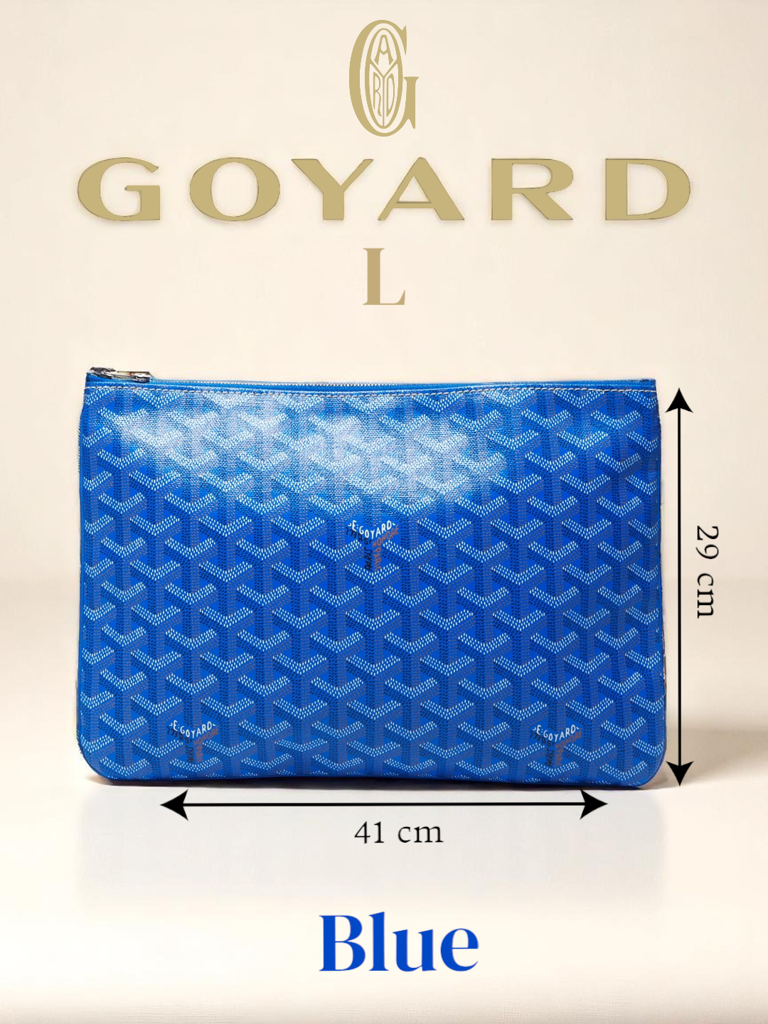 Erkaklar sumkasi diplomat Goyard, biznes barsetkasi, to‘q ko‘k, qora, erkaklar uchun goyard portfeli