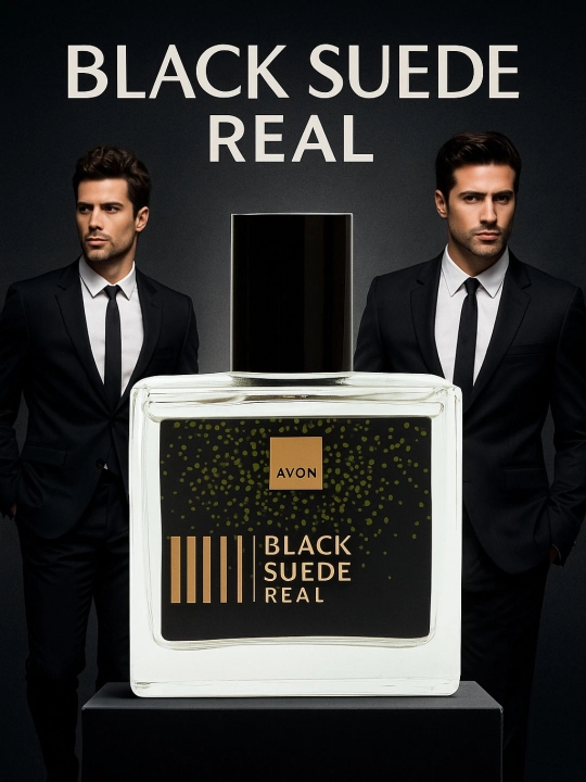 Мужская парфюмерная вода Black Suede Real, 30 мл – мужественный и притягательный аромат - 