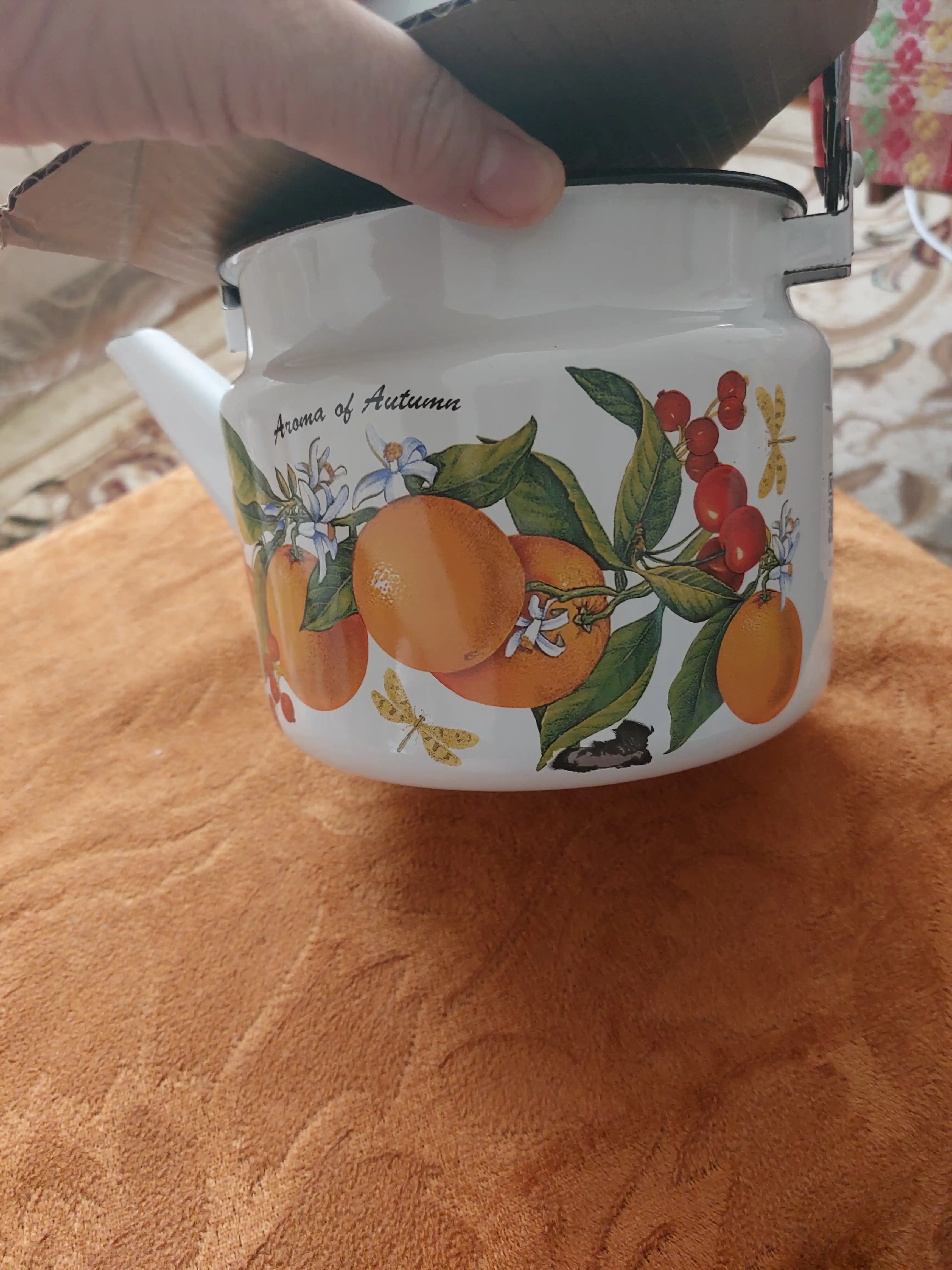 Чайник с крышкой, чайник заварочный, 2.0 л, эмалированный