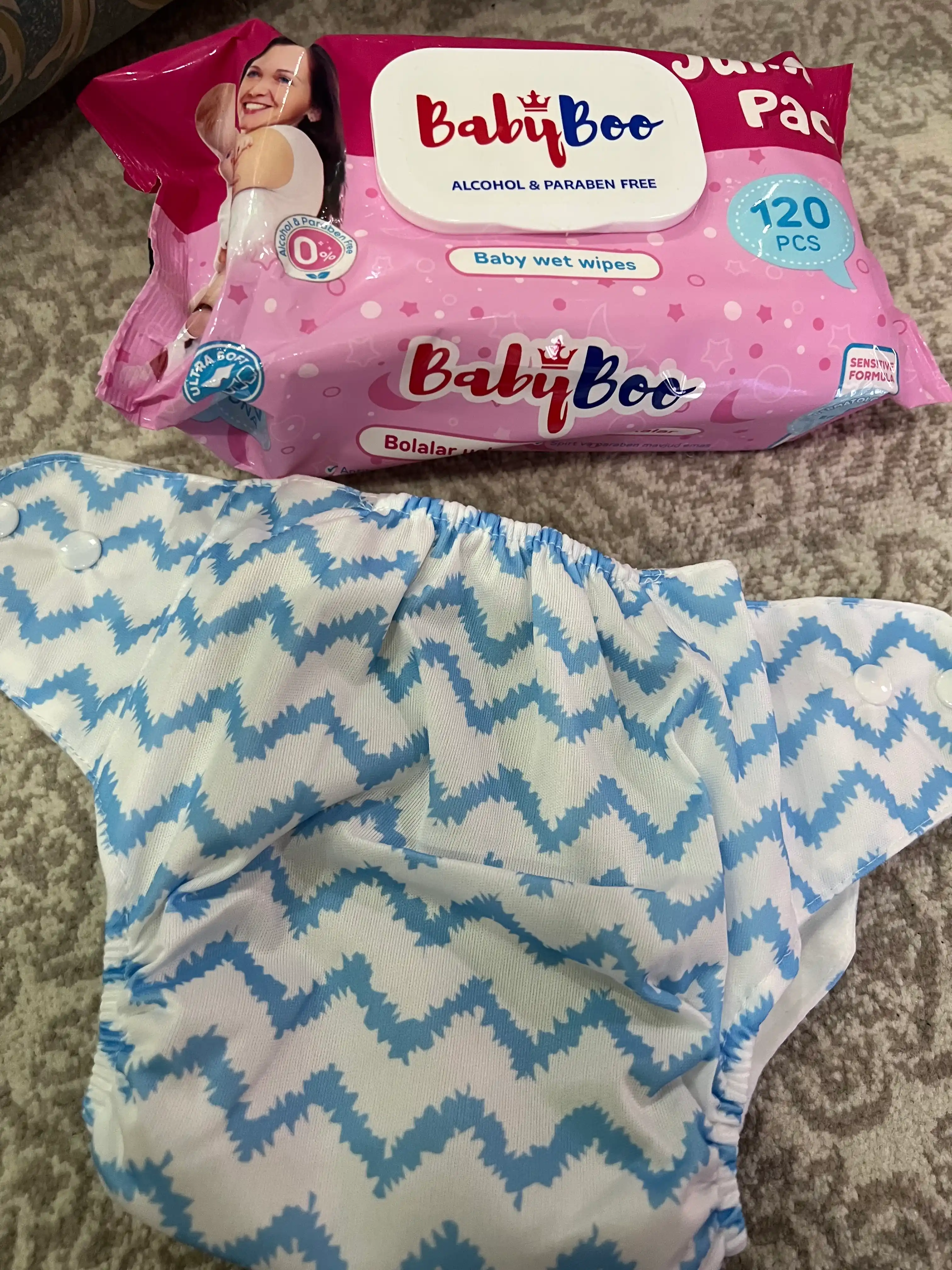 Nam salfetkalar BabyBoo, 120 dona