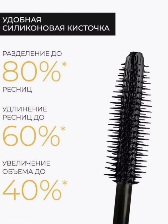 Тушь для ресниц с эффектом объёма и удлинения MANIFEST