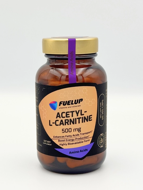 Atsetil-L-karnitin FuelUP Acetyl L Carnitine 500 mg, 60 kapsula