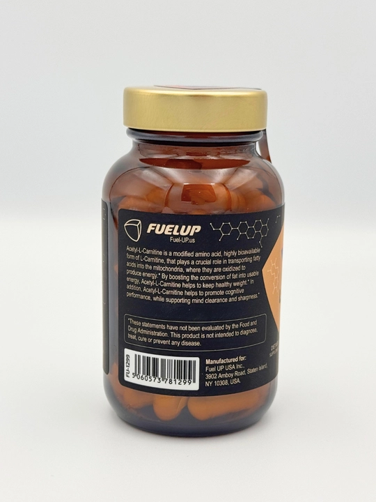 Atsetil-L-karnitin FuelUP Acetyl L Carnitine 500 mg, 60 kapsula