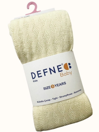 Детские колготки Defne Bebe для  осенние, средней плотности, однотонные — MITESO-DETKOLG-СВЕТЖЕЛ-03МЕС
