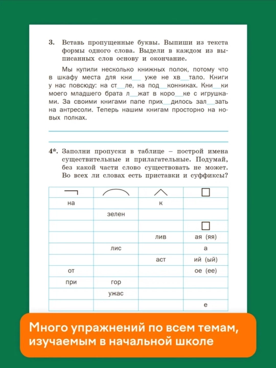 Тренажер по русскому языку, 1-2-3-4 класс