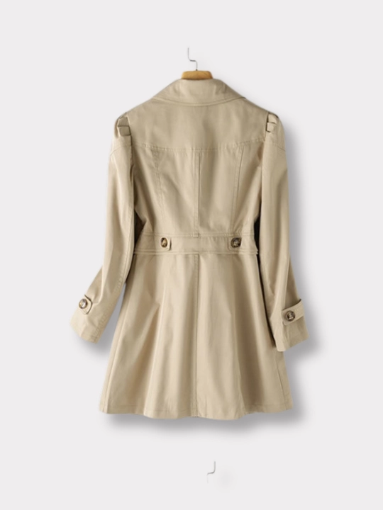 Ayollar uchun o‘rta uzunlikdagi trench plash, M–4XL — ELLY FASHION