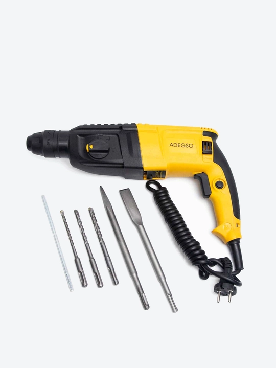 ADEGSO elektrli perforator – 3 funksiyali, 1500 Vt, to‘plamda sverlo va qutisi bilan