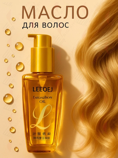 Масло для питания, распутывания и укладки волос "LEEOEG", 100 мл - 