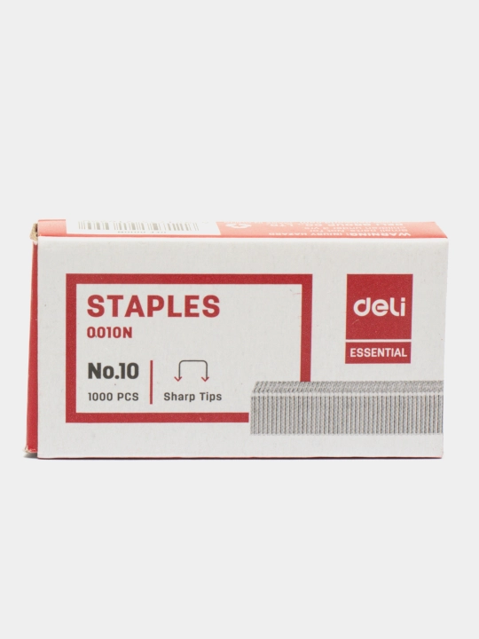 10#, Deli E0010N Stepler uchun skobalar 10#, 5 qutidan