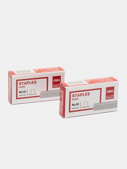 10#, Deli E0010N Stepler uchun skobalar 10#, 5 qutidan - 