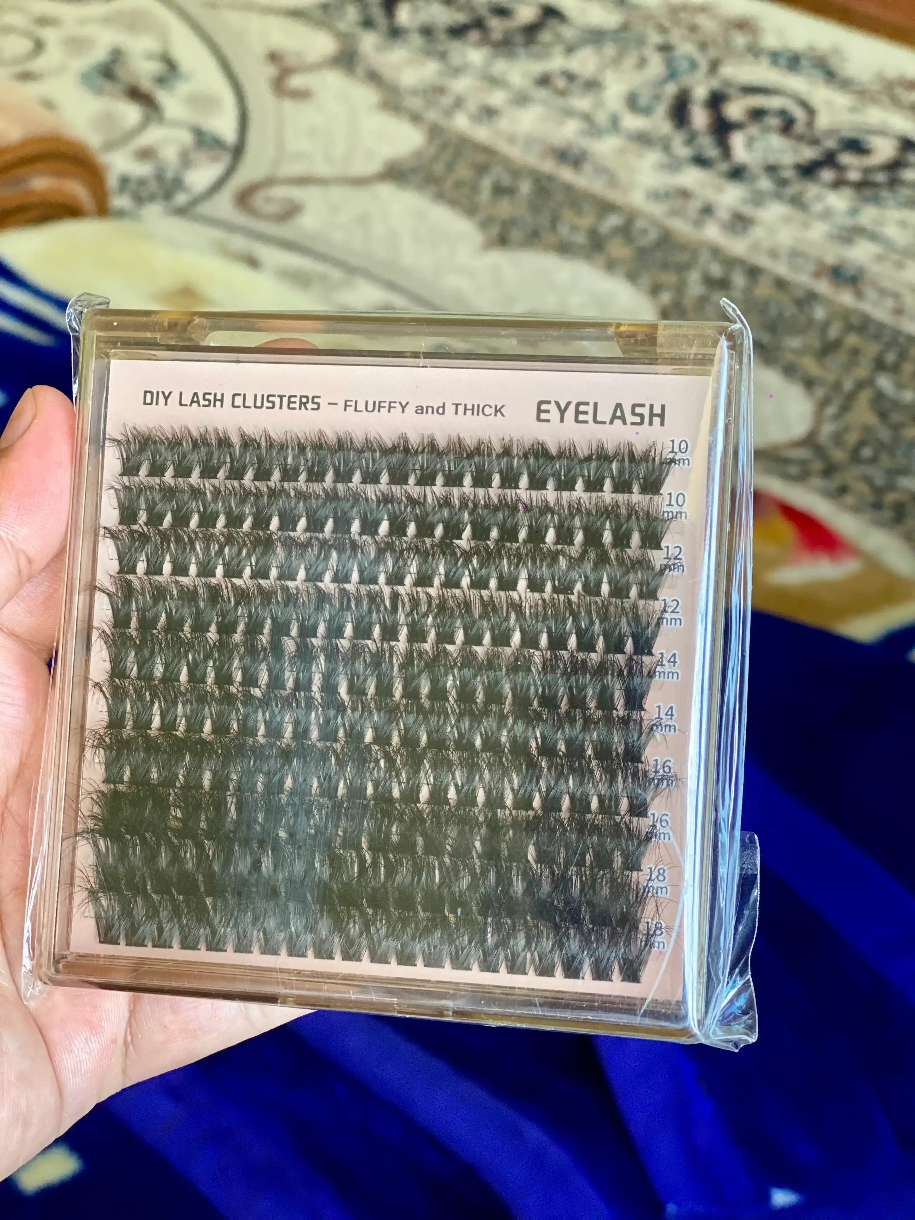 Ulama kipriklar, EYELASH 200D, uzun va egiluvchan, 190 dona