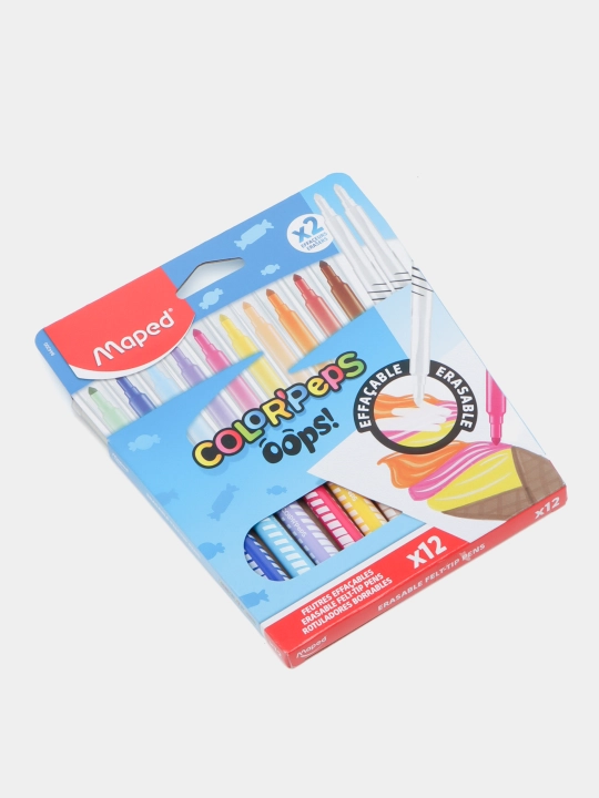 Flomasterlar Erasable Felt-Pens ColorPeps X12 Box Maped, 844200
