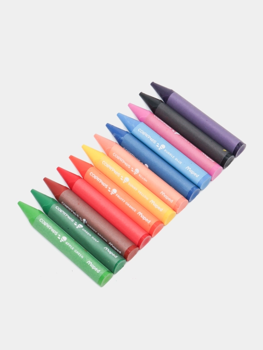 Карандаши масляные-пастель Maped Wax Maxi, 12 цветов, 861311