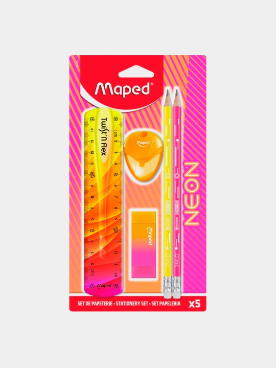 Набор Письменный NEON 5 pcs MAPED, 981883 - 