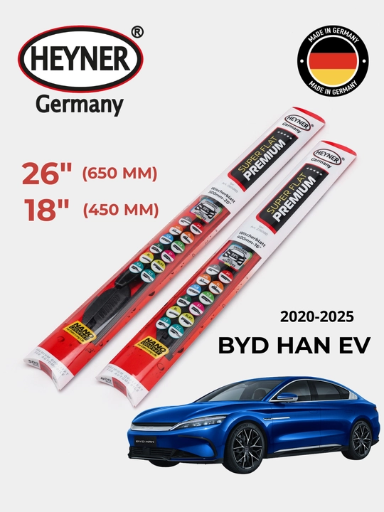 Heyner Super FlatPremium, дворник бескаркасный для BYD HAN EV - 