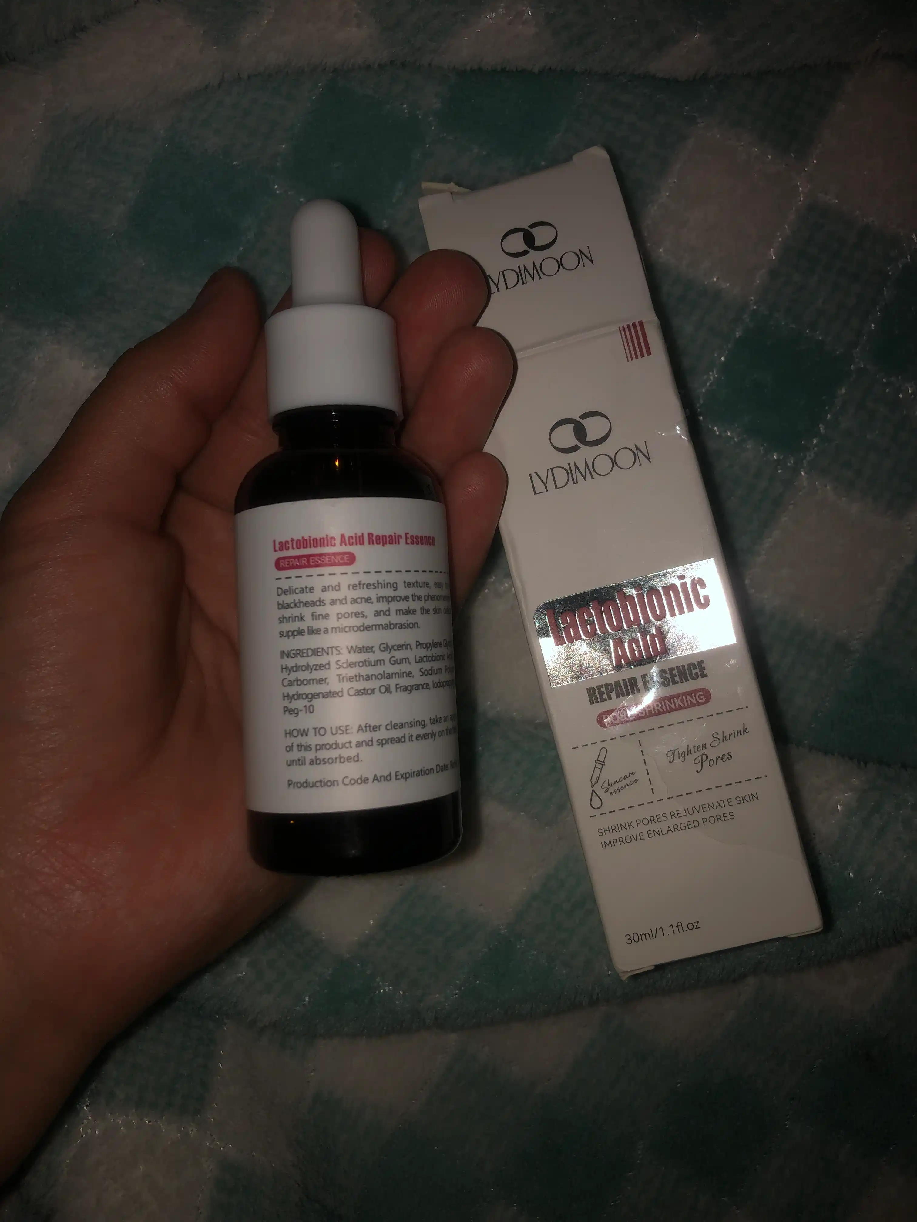 LYDIMOON Laktobion kislotasi ko'zalarni toraytiruvchi mohiyat 30 ml